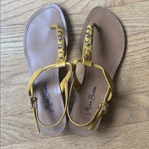 Yellow Wedge Sandals